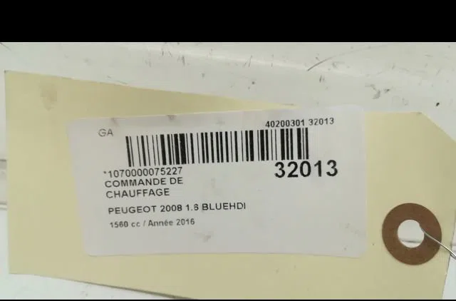 Commande de chauffage PEUGEOT 2008 2016 occasion — photo 4