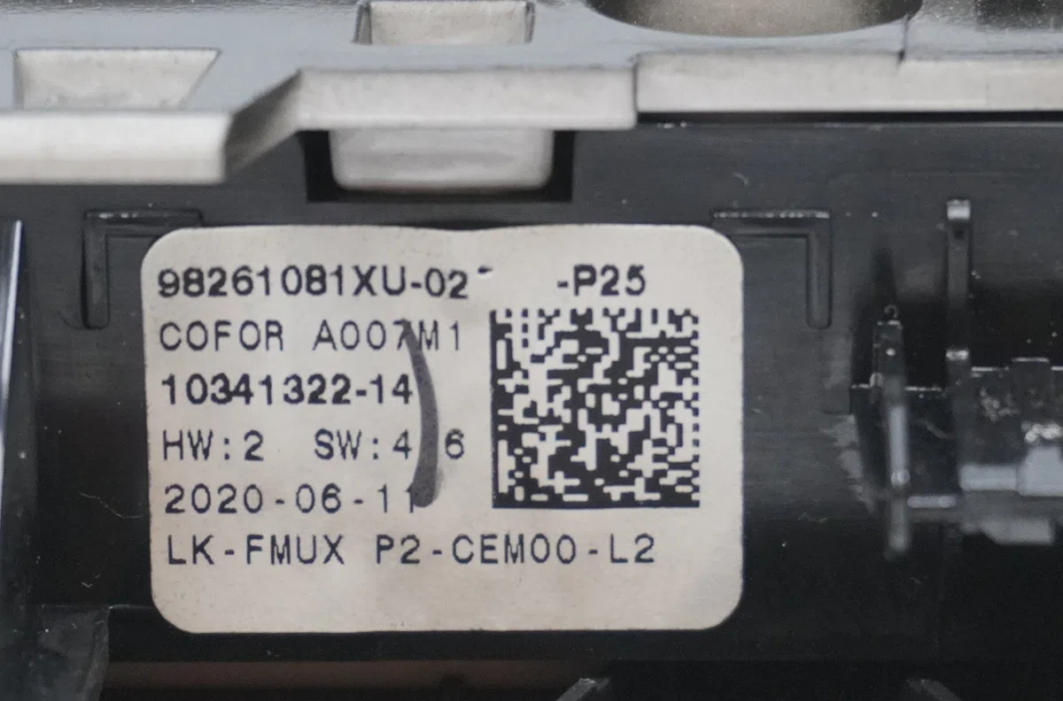 Commande de chauffage Peugeot 2008 II (UD_, US_, UY_, UK_) 1.5 bluehdi 130 (2019) occasion — photo 2