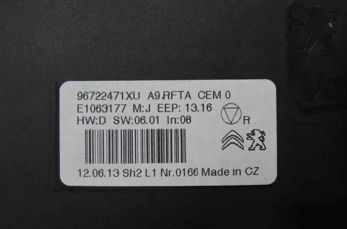 Commande de chauffage Peugeot 208 I (CA_, CC_) 1.6 hdi (2012) 5 portes occasion