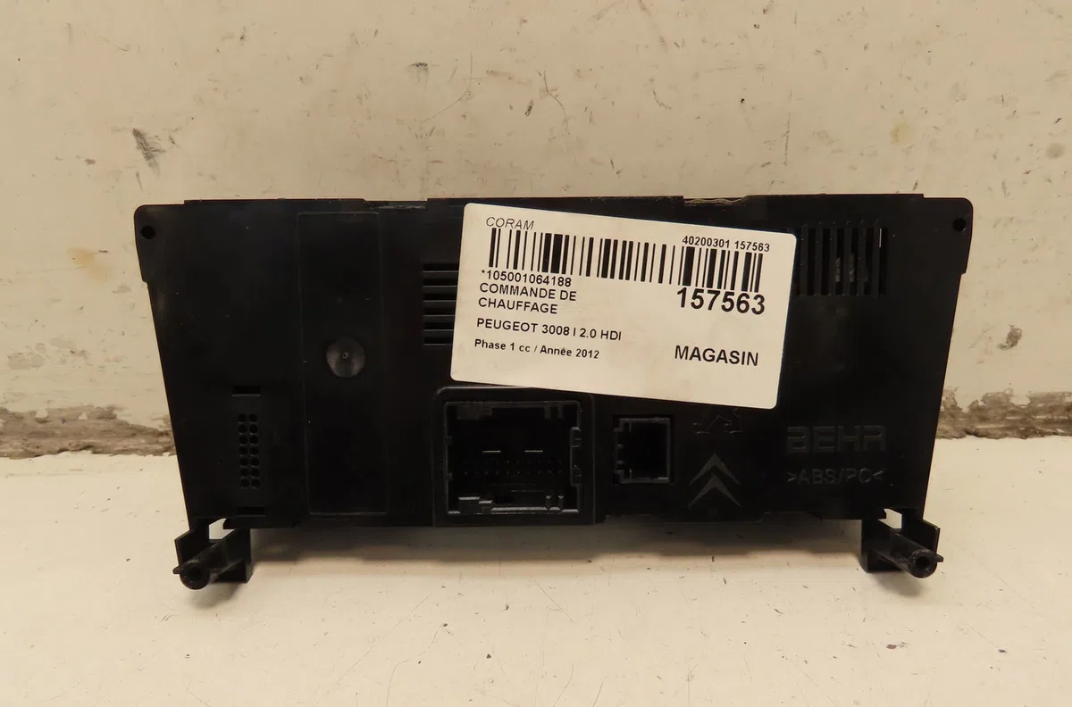 Commande de chauffage Peugeot 3008 Monospace (0U_) 2.0 hdi 150 - bluehdi 150 (2009-2016) 5 portes occasion — photo 2