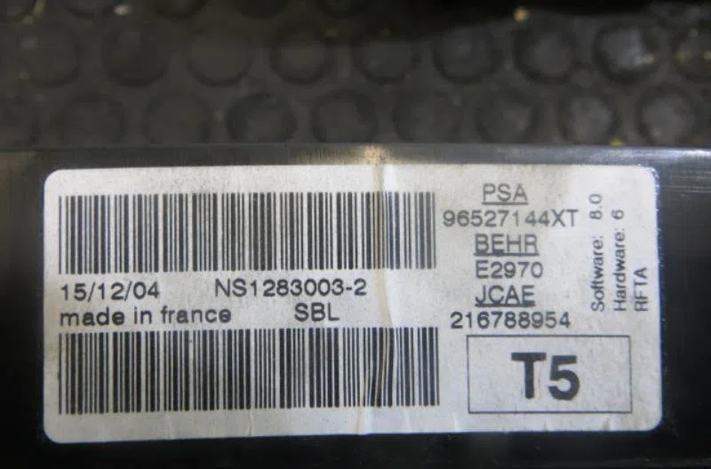 Commande de chauffage PEUGEOT 307 PHASE 1 occasion — photo 3