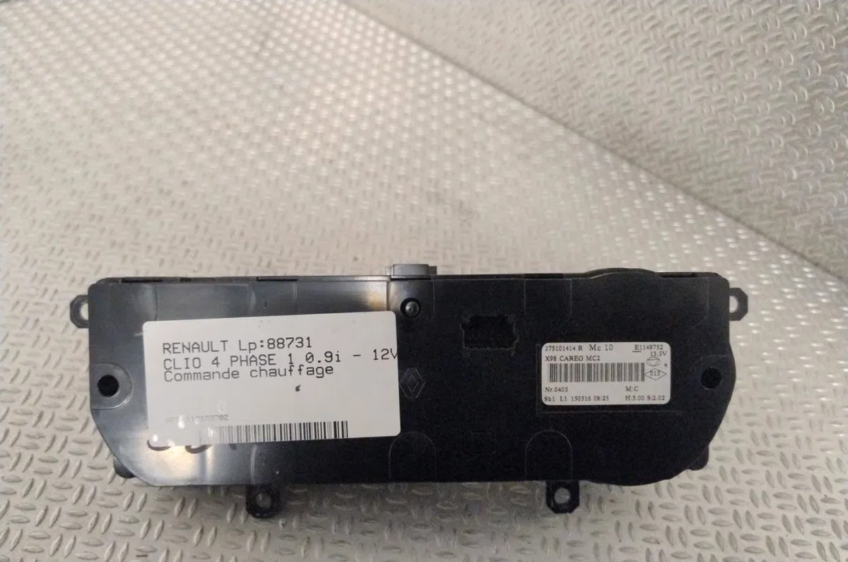 Commande de chauffage Renault CLIO IV (BH_) 0.9 tce 90 (2012) 5 portes occasion — photo 2