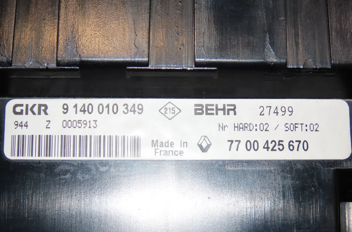 Commande de chauffage Renault LAGUNA I (B56_, 556_) 2.0 (556a) (1999-2001) occasion — photo 3