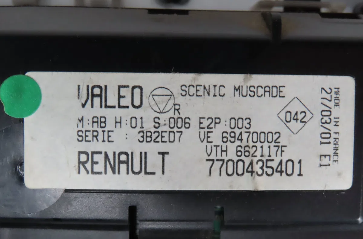 Commande de chauffage Renault MEGANE Scenic (JA0-1_) 1.6 16v (ja0b, ja04, ja11, ja00) (1998-1999) occasion — photo 2