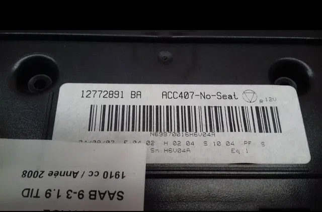 Commande de chauffage Saab 9-3 (YS3F, E79, D79, D75) 1.9 tid (2004-2015) occasion — photo 2