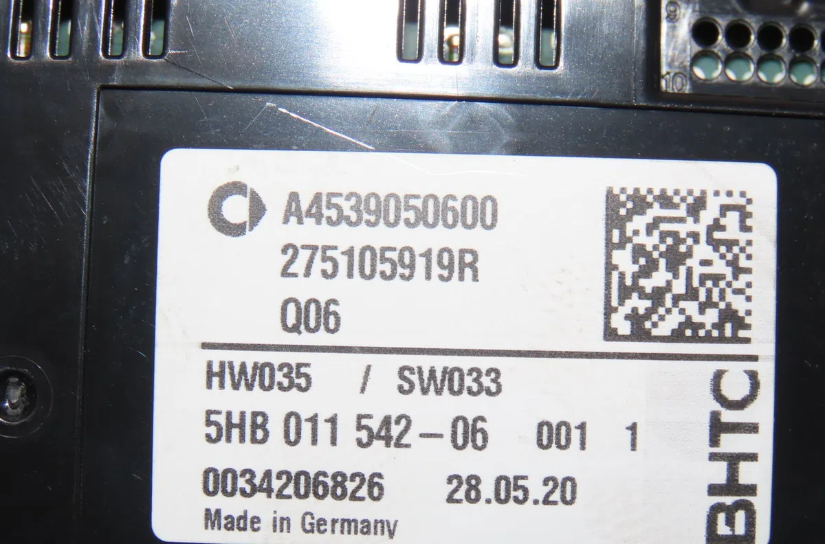 Commande de chauffage Smart FORFOUR 3-5 portes (453) Electric drive (453.091) (2017) occasion — photo 2