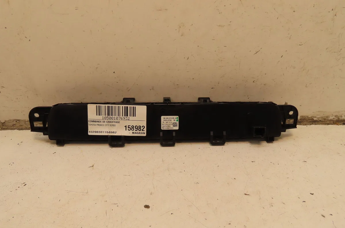 Commande de chauffage Toyota PROACE CITY VERSO Monospace 1.5 d-4d 130 (bkyma) (2019) occasion