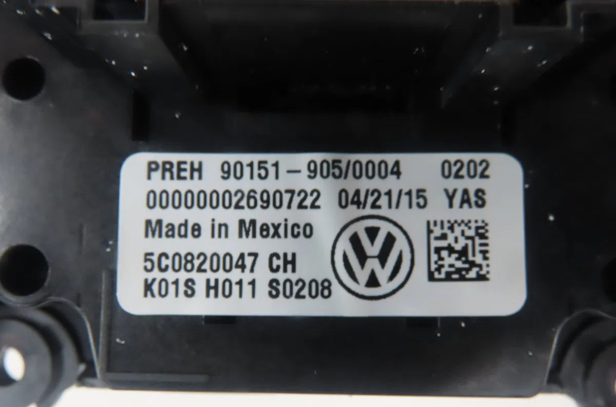 Commande de chauffage Volkswagen BEETLE (5C1, 5C2) 1.2 tsi 16v (2014-2019) occasion — photo 2