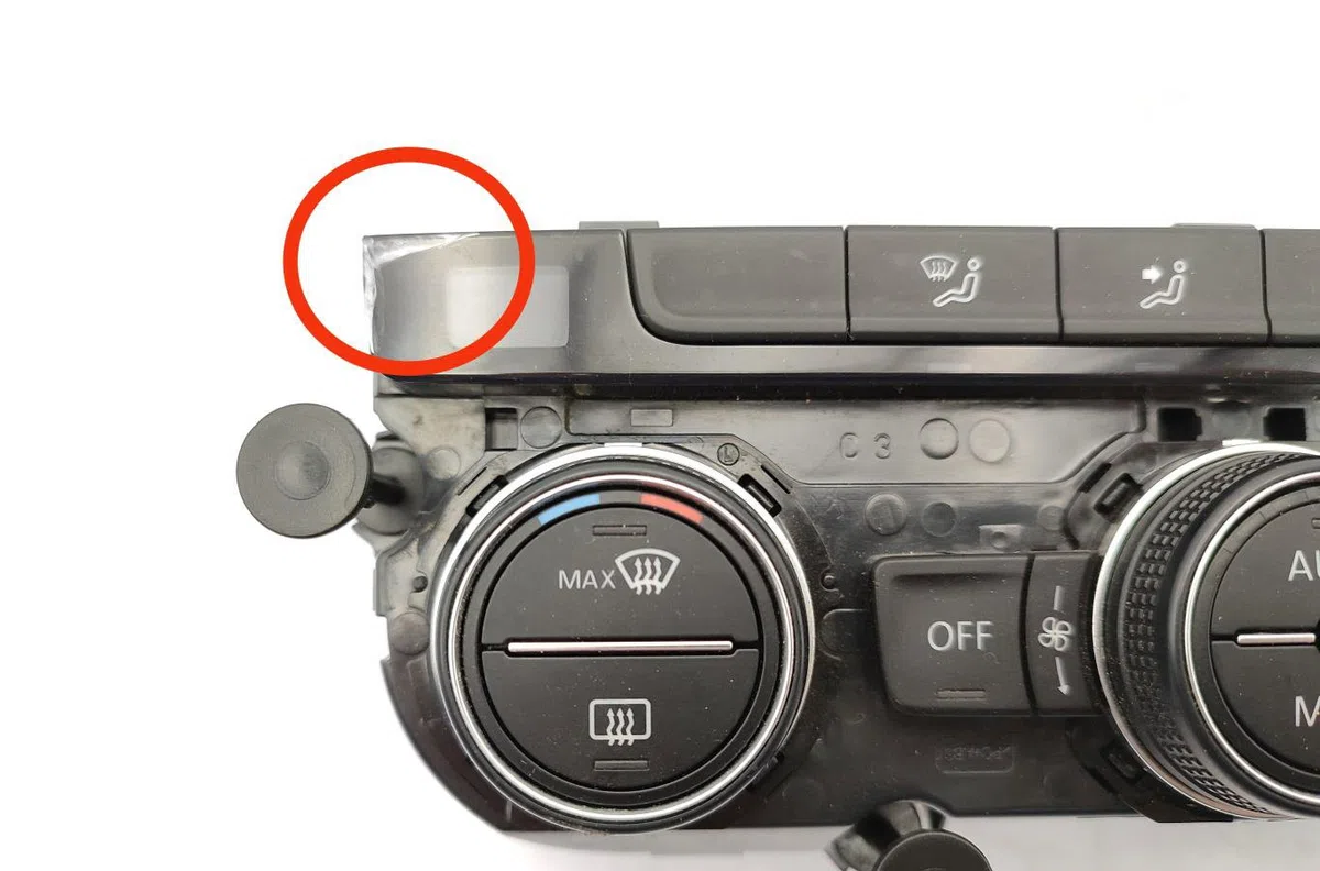Commande de chauffage VOLKSWAGEN GOLF 7 PHASE 1 occasion — photo 2