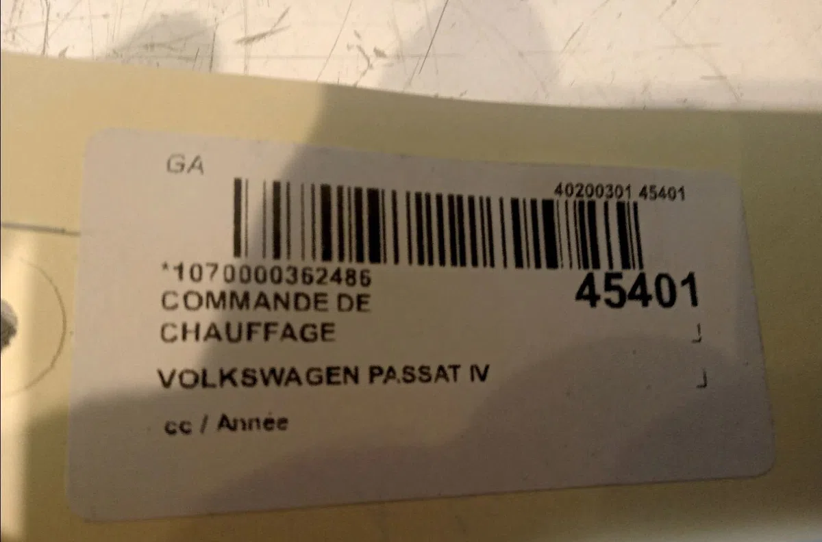 Commande de chauffage Volkswagen PASSAT B6 Variant (3C5) 2.0 tdi (2005-2010) 5 portes occasion — photo 4