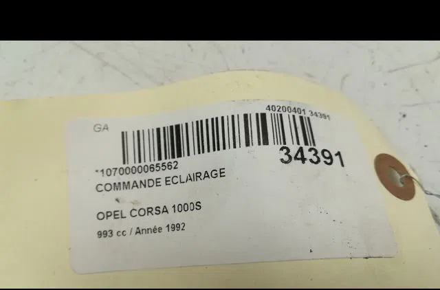Commande eclairage OPEL CORSA I 1992 occasion — photo 3
