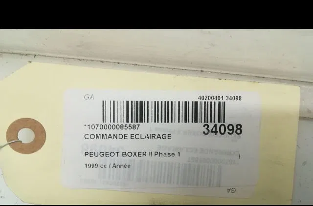 Commande eclairage PEUGEOT BOXER I 1999 occasion
