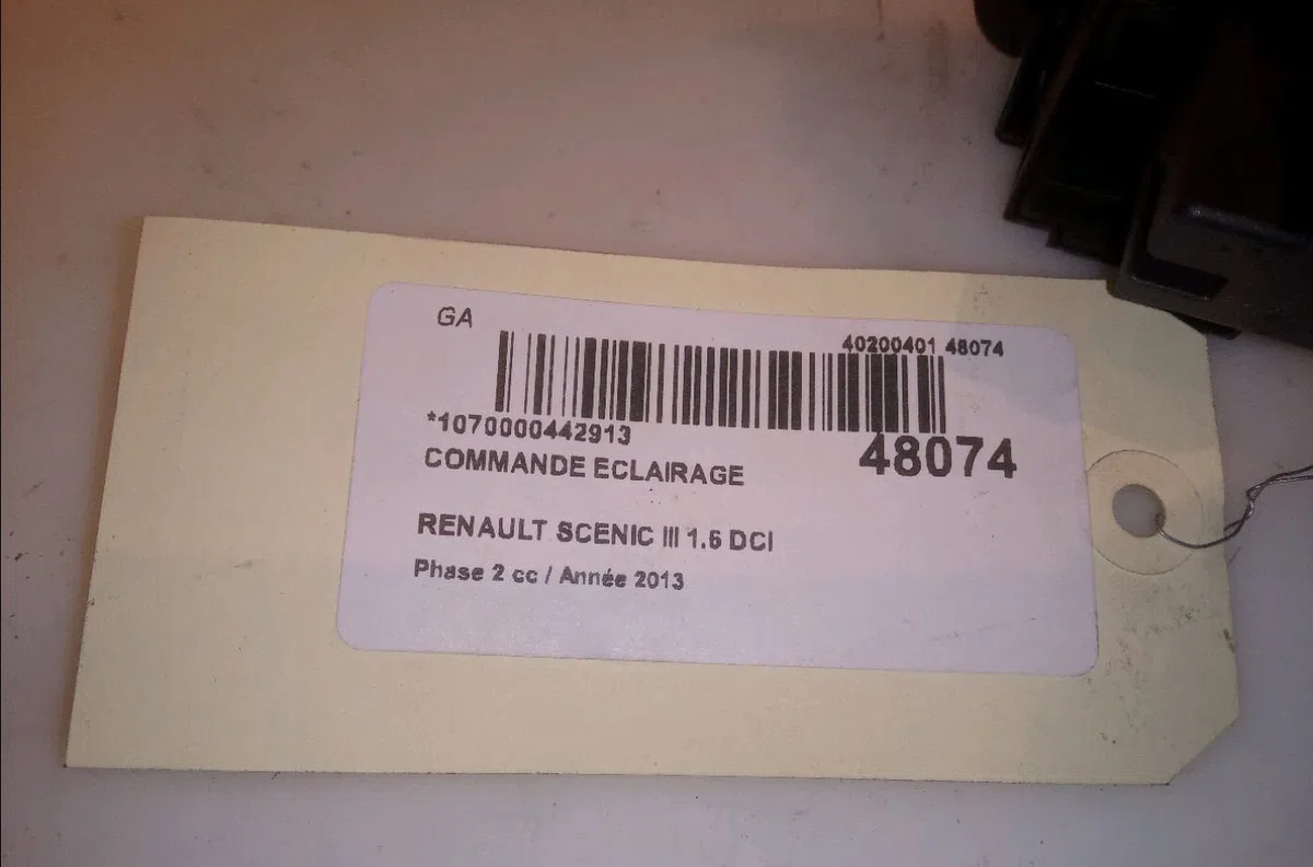 Commande eclairage Renault SCÉNIC III (JZ0-1_) 1.6 dci (jz00, jz12) (2011) 5 portes occasion — photo 4