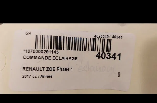 Commande eclairage Renault ZOE (BFM_) Zoe (2012) 5 portes occasion — photo 3