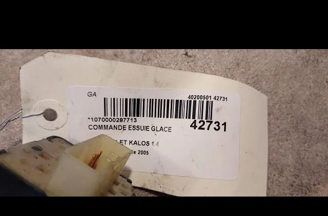 Commande essuie glace Chevrolet AVEO - KALOS 3-5 portes (T200) 1.4 (2005-2008) occasion — photo 3