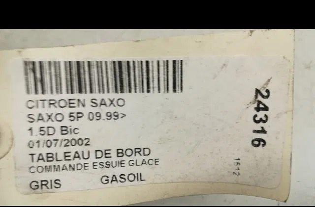 Commande essuie glace CITROEN SAXO 2002 occasion — photo 4