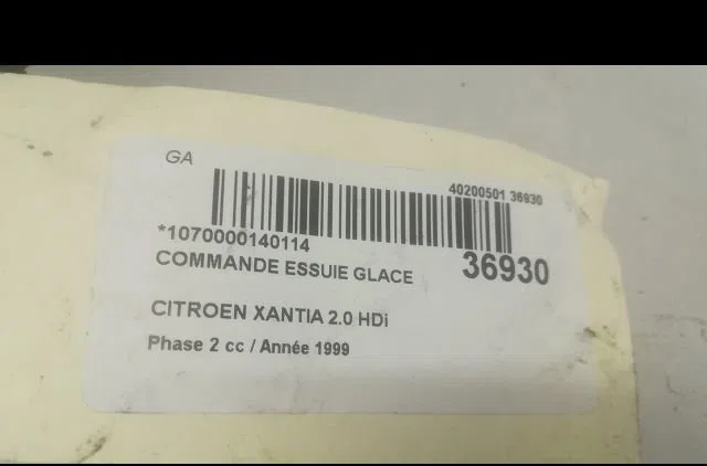 Commande essuie glace Citroen XANTIA (X1_, X2_) 2.0 hdi 90 (1999-2003) occasion — photo 3