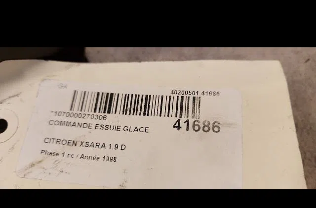 Commande essuie glace Citroen XSARA Coupé (N0) 1.9 d (1999-2005) occasion