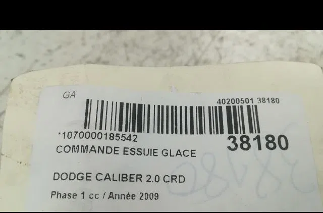 Commande essuie glace Dodge CALIBER 2.0 crd (2006) occasion — photo 3