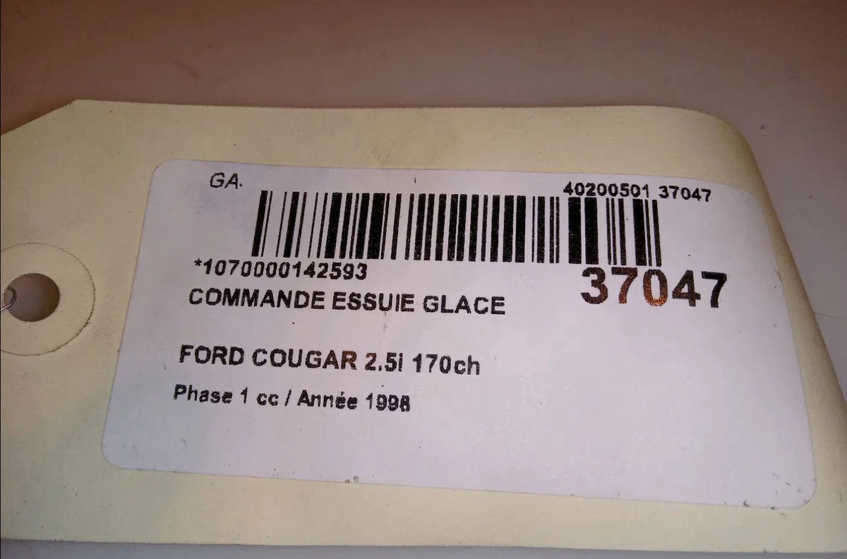 Commande essuie glace Ford COUGAR (EC_) 2.5 v6 24v (1998-2001) occasion — photo 4