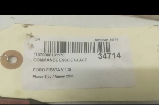 Commande essuie glace Ford FIESTA V (JH_, JD_) 1.6 tdci (2004-2008) occasion — photo 3