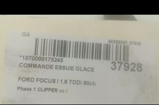 Commande essuie glace Ford FOCUS I Clipper (DNW) 1.8 turbo di - tddi (1999-2004) occasion — photo 3