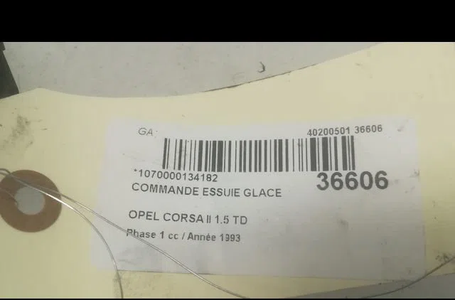 Commande essuie glace Opel CORSA B (S93) 1.5 td (f08, f68, m68) (1993-2000) occasion — photo 3