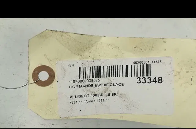 Commande essuie glace Peugeot 406 (8B) 1.8 (1997-2004) occasion — photo 4