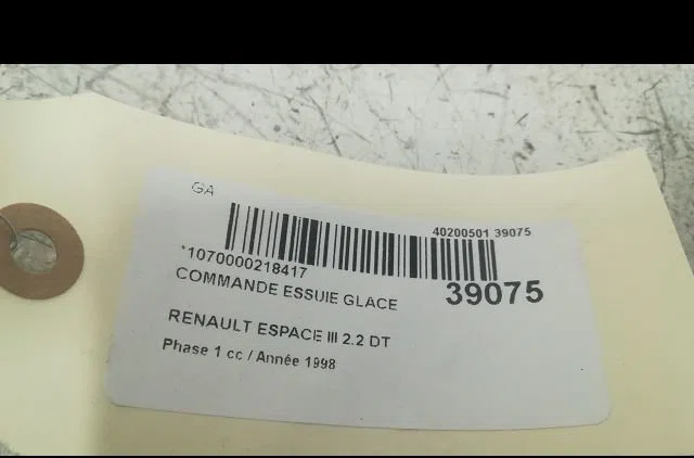 Commande essuie glace Renault ESPACE III (JE0_) 2.2 12v td (je0e, je0h, je0p) (1996-2000) occasion — photo 3