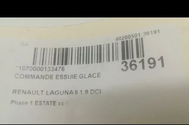 Commande essuie glace Renault LAGUNA II Grandtour (KG0-1_) 1.9 dci (2001-2007) occasion — photo 3