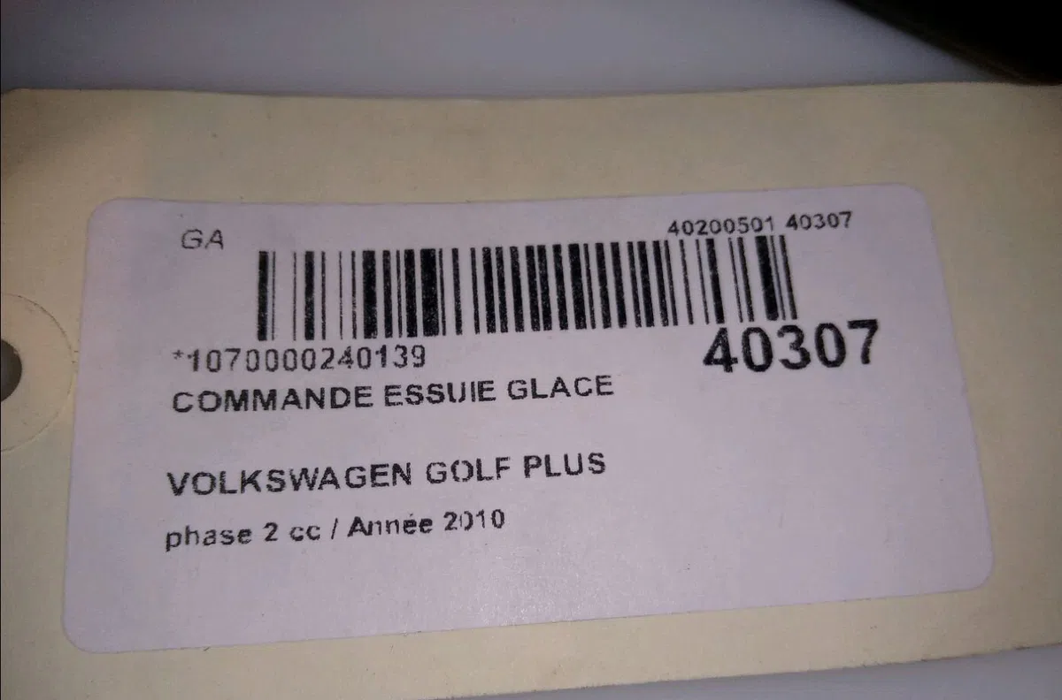Commande essuie glace Volkswagen GOLF PLUS V (5M1, 521) 1.6 tdi (2009-2013) 5 portes occasion — photo 4