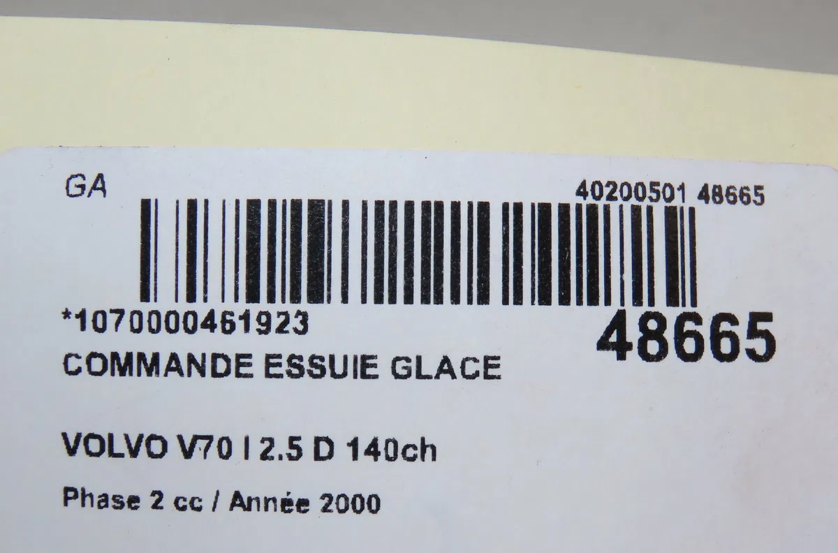 Commande essuie glace Volvo V70 II (285) 2.5 tdi (1999-2007) occasion — photo 4