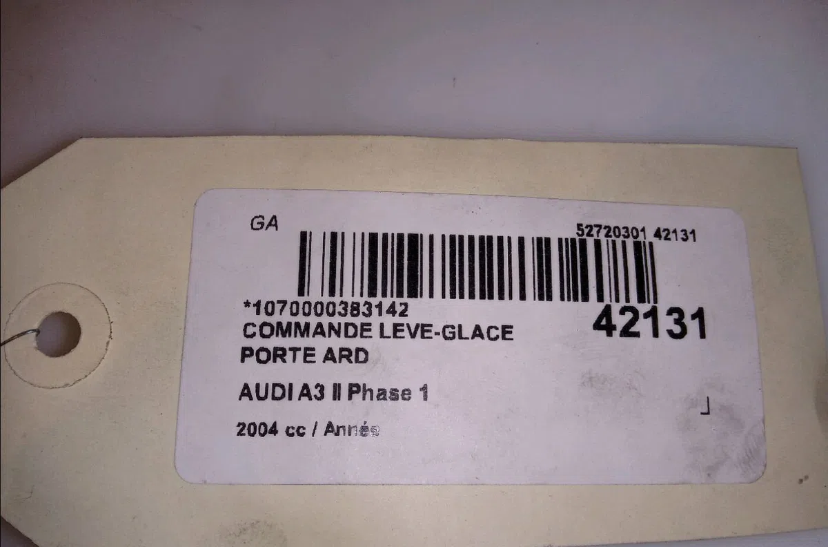 Commande leve-glace porte arrière droite Audi A3 Sportback (8PA) 2.0 tdi 16v (2004-2013) 5 portes occasion — photo 3