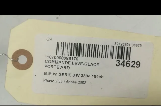 Commande leve-glace porte arrière droite Bmw 3 (E46) 330 d (1999-2005) occasion — photo 3