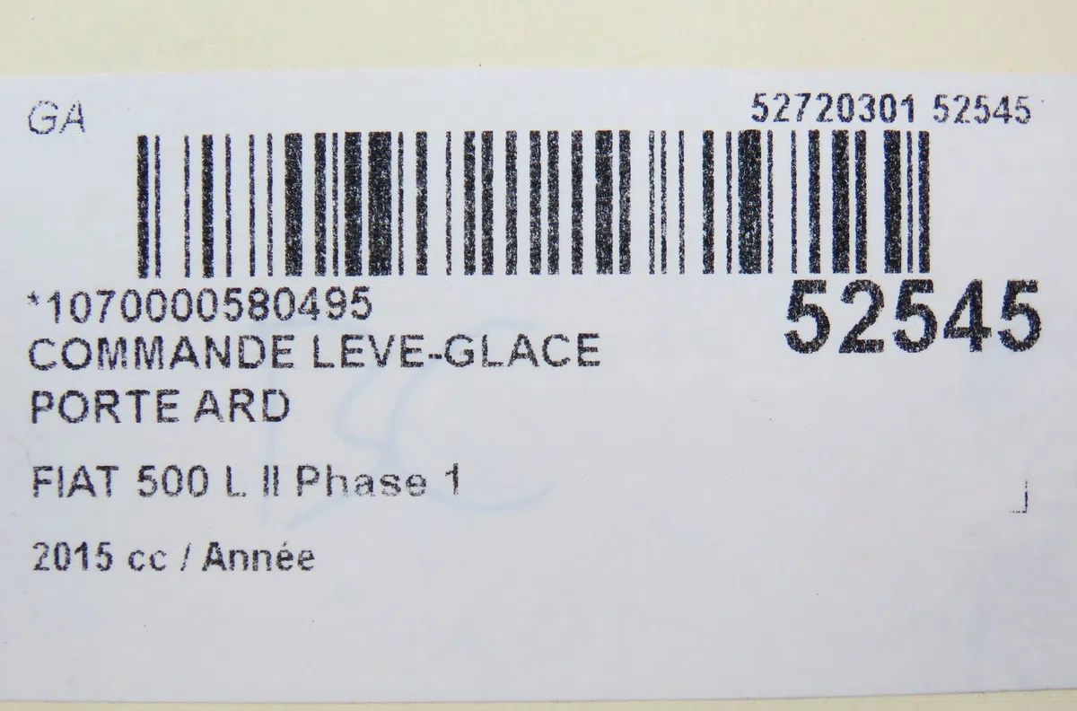 Commande leve-glace porte arrière droite Fiat 500L (351_, 352_) 1.3 d multijet (199lxy1a, 199lxy11) (2012) occasion — photo 4