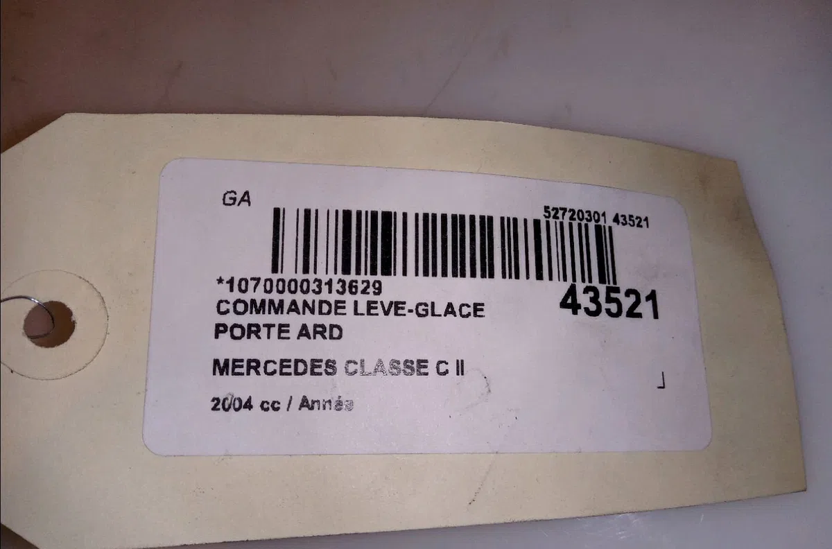 Commande leve-glace porte arrière droite Mercedes-benz CLASSE C T-Model (S203) C 220 cdi (203.208) (2004-2007) 5 portes occasion — photo 4
