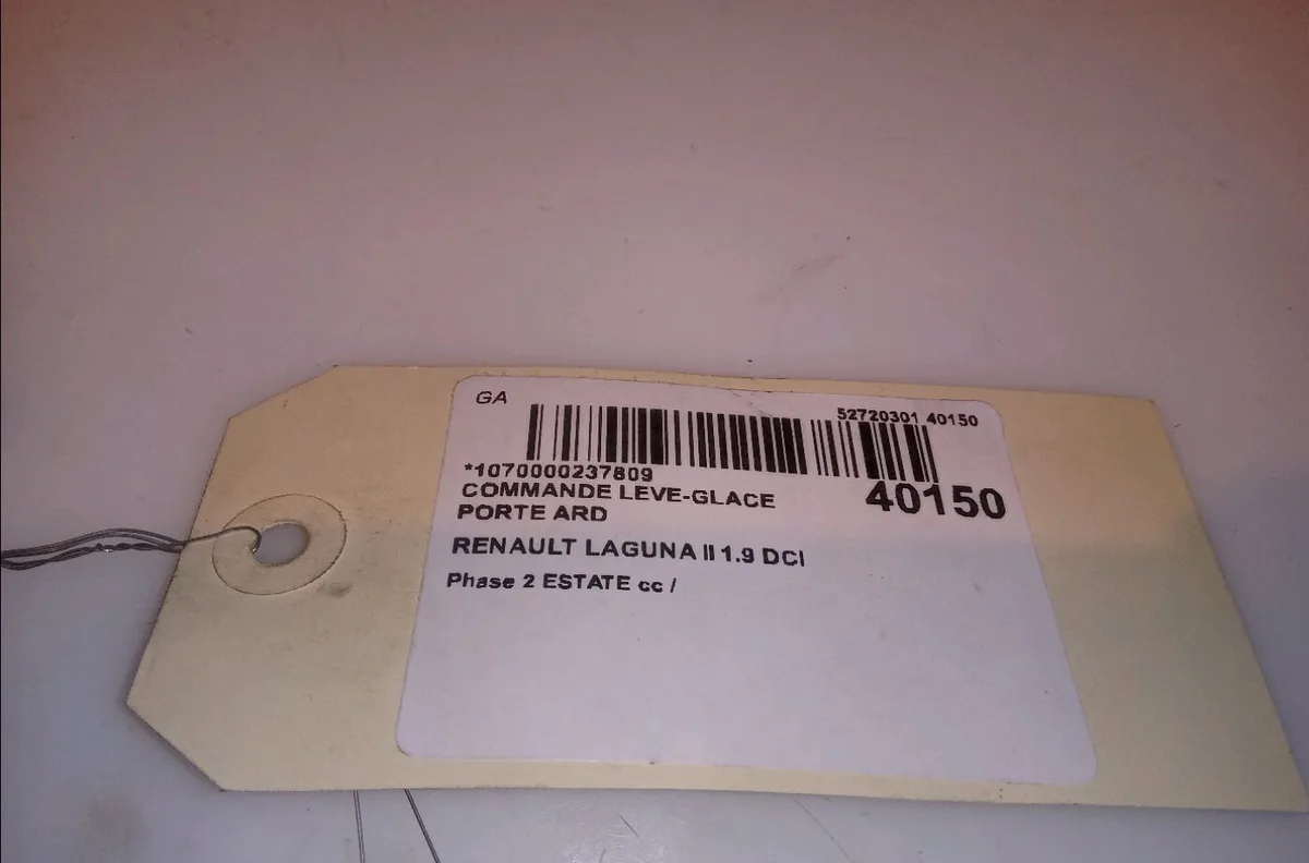 Commande leve-glace porte arrière droite Renault LAGUNA II Grandtour (KG0-1_) 1.9 dci (kg1v) (2005-2007) occasion — photo 4