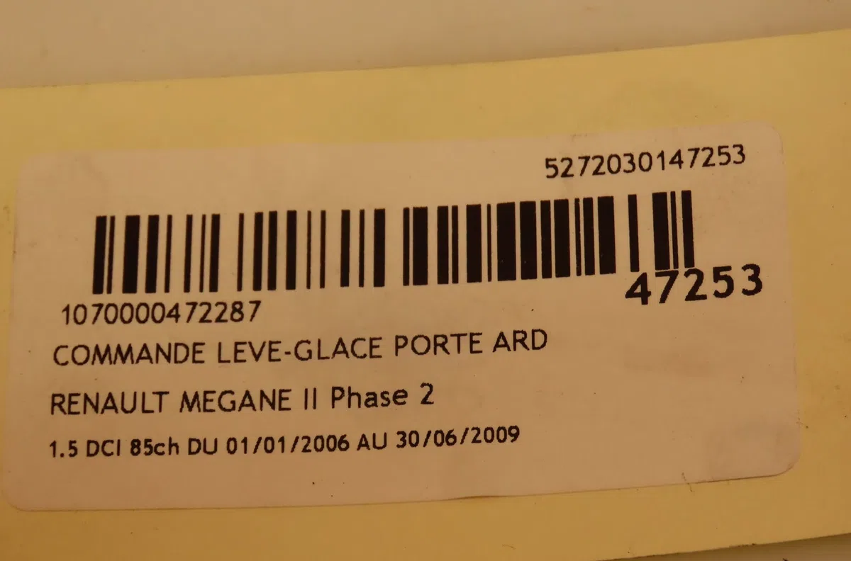 Commande leve-glace porte arrière droite Renault MEGANE II (BM0-1_, CM0-1_) 1.5 dci (bm1f, cm1f) (2005-2008) occasion — photo 4
