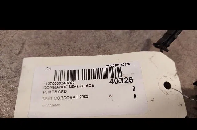 Commande leve-glace porte arrière droite Seat CORDOBA (6L2) 1.9 tdi (2002-2009) occasion — photo 3