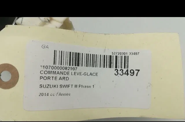 Commande leve-glace porte arrière droite Suzuki SWIFT IV (FZ, NZ) 1.2 (azh 412) (2010) occasion — photo 4