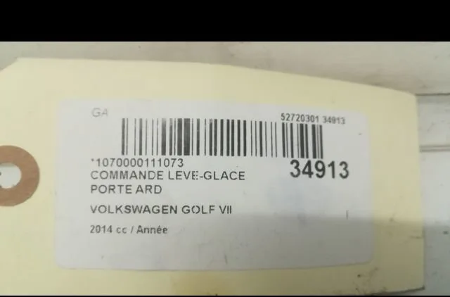 Commande leve-glace porte arrière droite VOLKSWAGEN GOLF VII 2014 occasion — photo 4