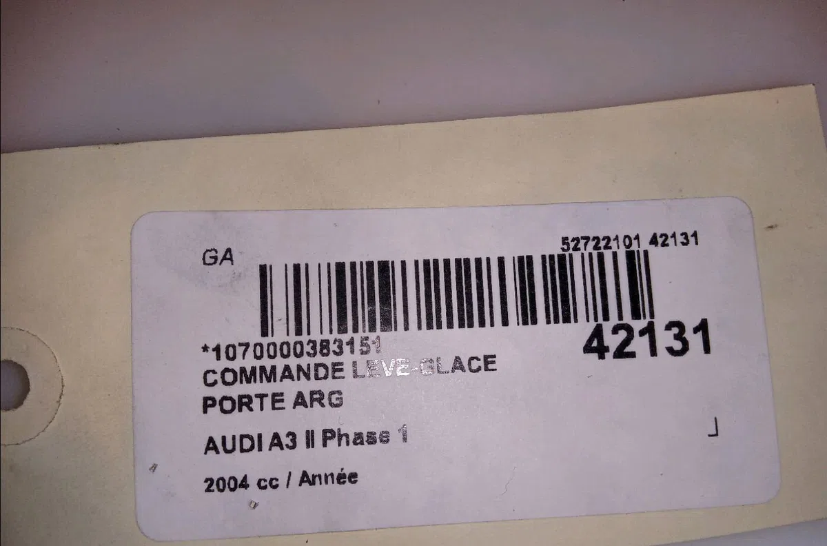 Commande leve-glace porte arrière gauche Audi A3 Sportback (8PA) 2.0 tdi 16v (2004-2013) 5 portes occasion — photo 3