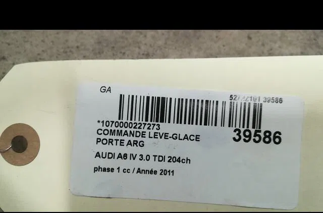 Commande leve-glace porte arrière gauche Audi A6 C7 Avant (4G5, 4GD) 3.0 tdi (2011-2018) occasion — photo 3