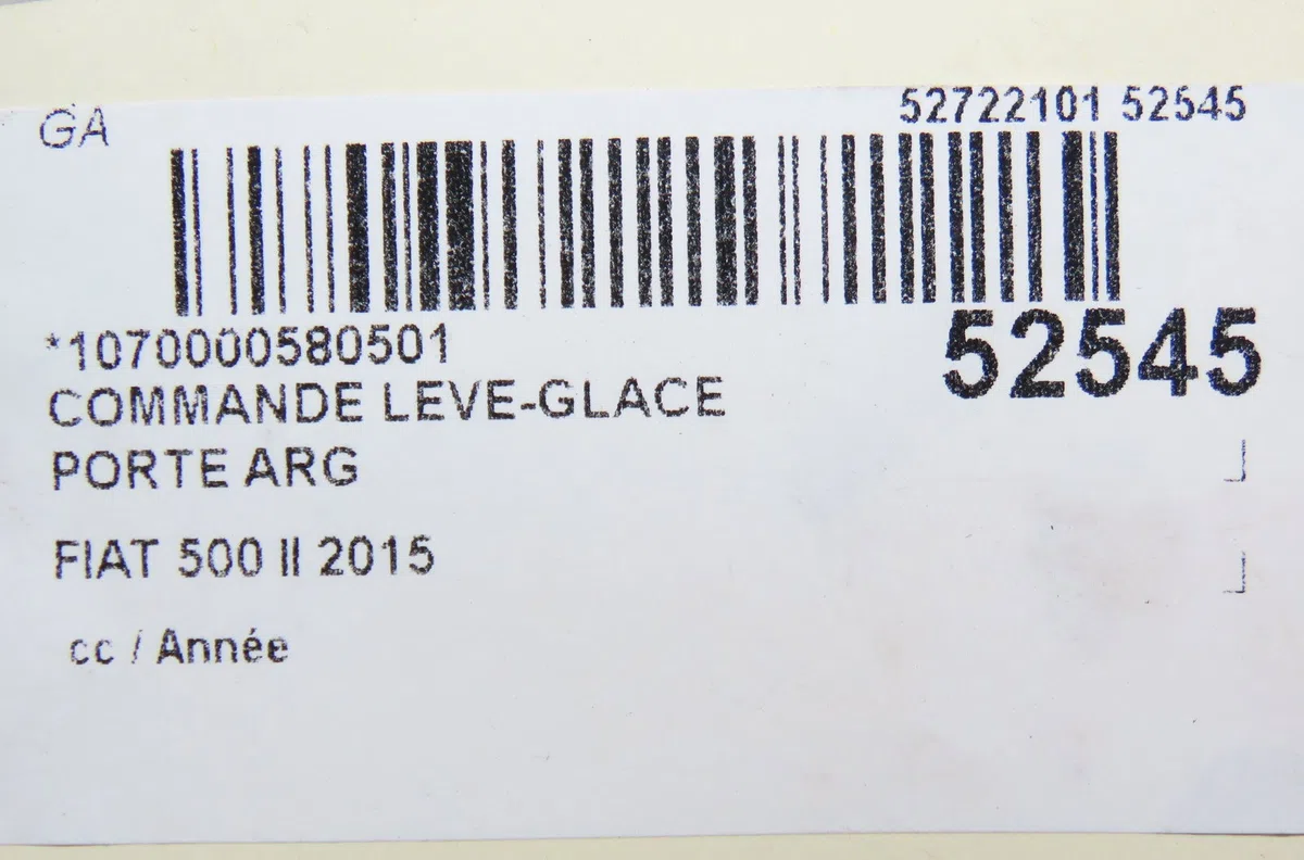 Commande leve-glace porte arrière gauche Fiat 500L (351_, 352_) 1.3 d multijet (199lxy1a, 199lxy11) (2012) occasion — photo 4