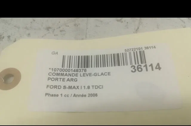 Commande leve-glace porte arrière gauche Ford S-MAX (WA6) 1.8 tdci (2006-2014) occasion — photo 3