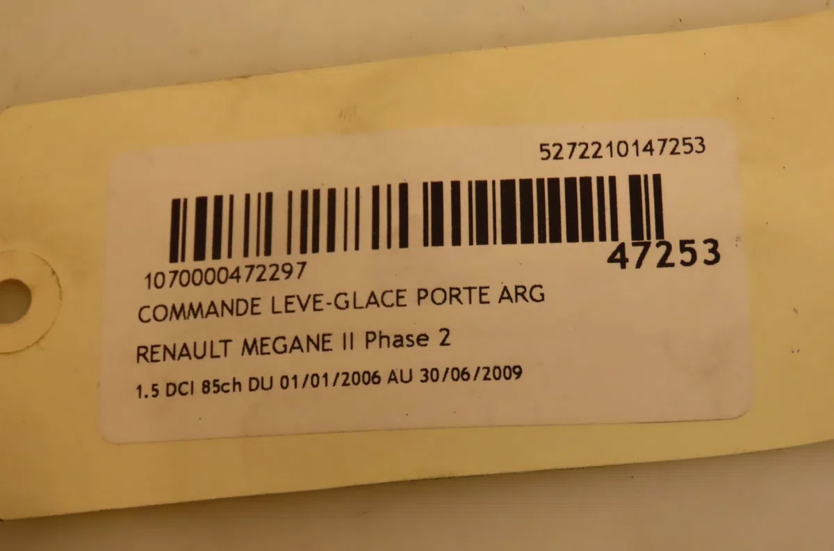 Commande leve-glace porte arrière gauche Renault MEGANE II (BM0-1_, CM0-1_) 1.5 dci (bm1f, cm1f) (2005-2008) occasion — photo 3