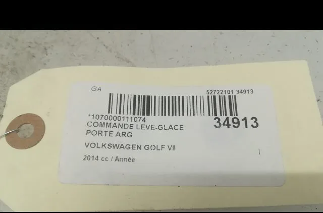 Commande leve-glace porte arrière gauche VOLKSWAGEN GOLF VII 2014 occasion — photo 4