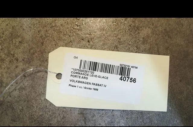 Commande leve-glace porte arrière gauche Volkswagen PASSAT B5 (3B2) 1.9 tdi (1996-2000) occasion — photo 3