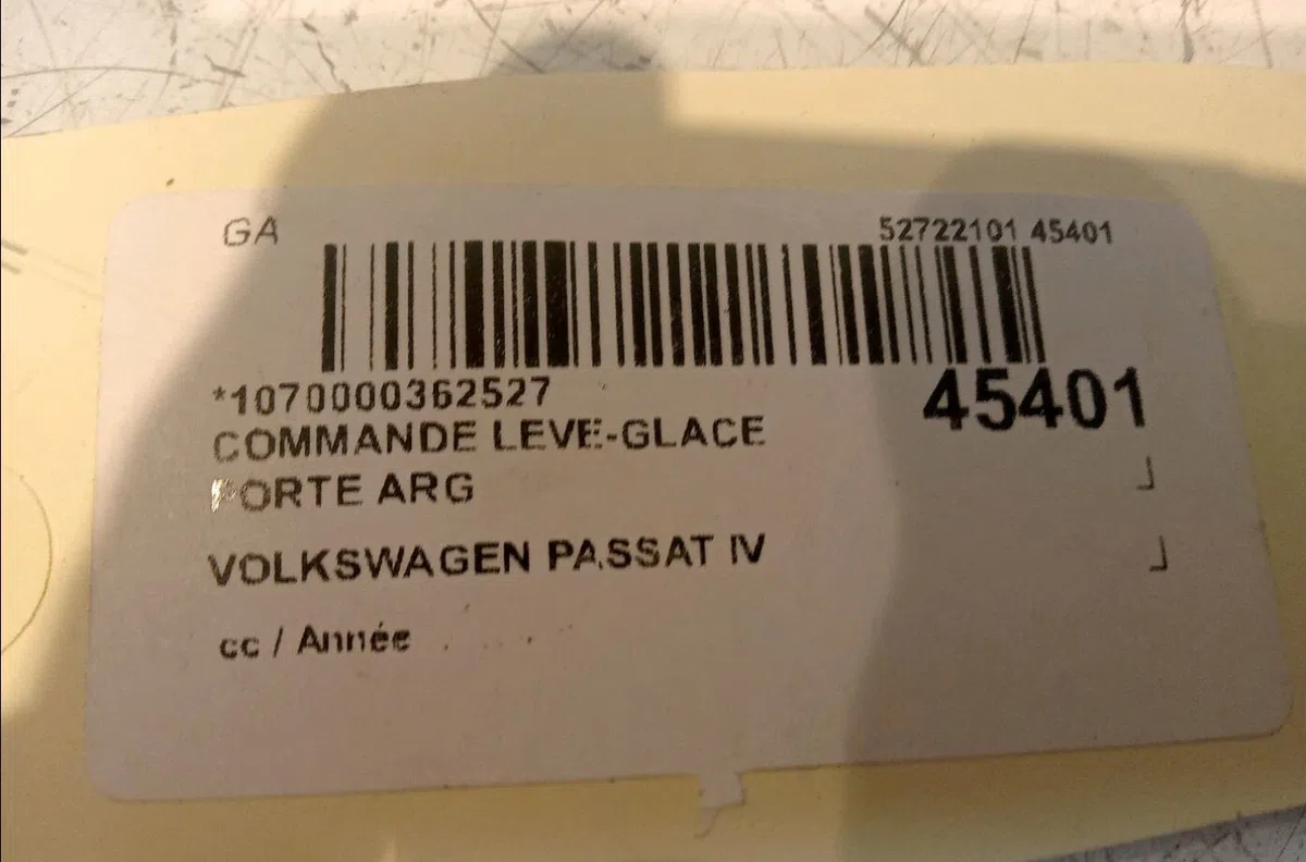 Commande leve-glace porte arrière gauche Volkswagen PASSAT B6 Variant (3C5) 2.0 tdi (2005-2010) 5 portes occasion — photo 4