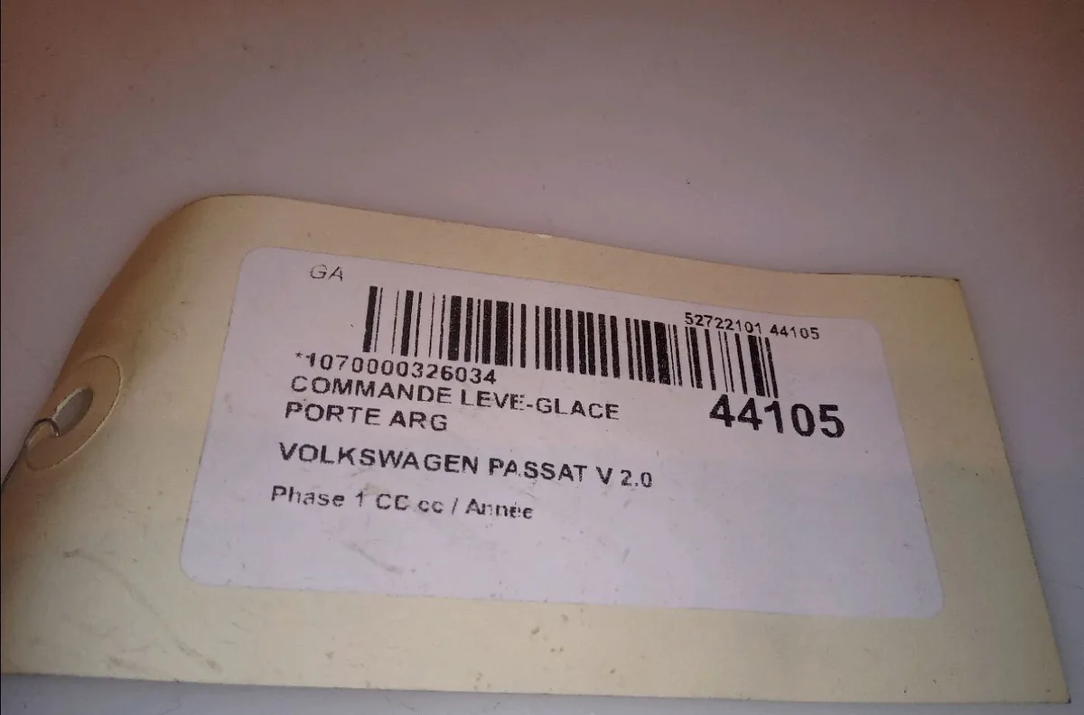 Commande leve-glace porte arrière gauche Volkswagen PASSAT CC B6 (357) 2.0 tdi (2008-2012) occasion — photo 4